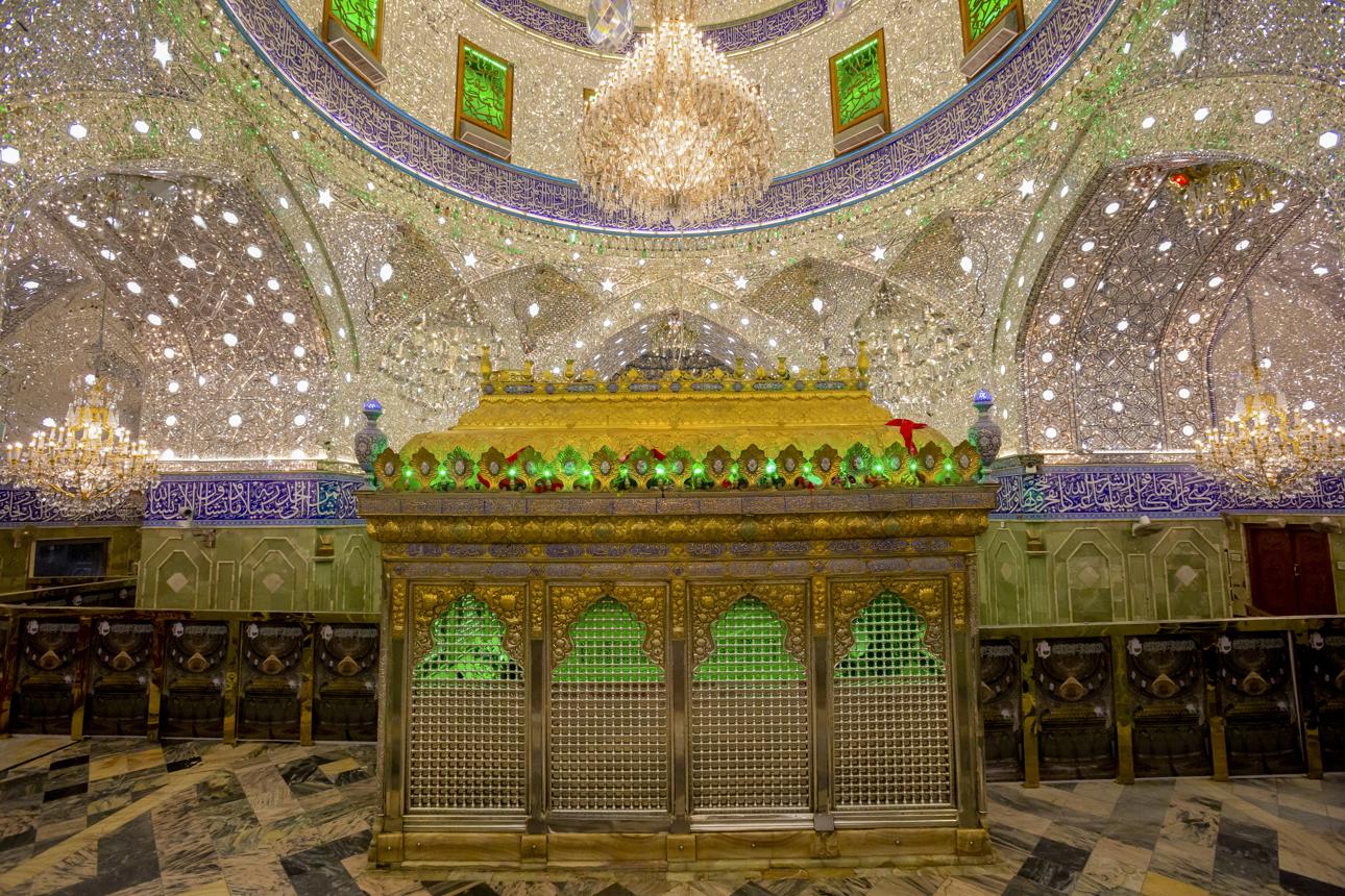 Interior of Karbala shrine complex