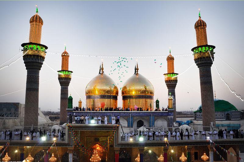 Al-Kadhimiya Mosque with golden domes
